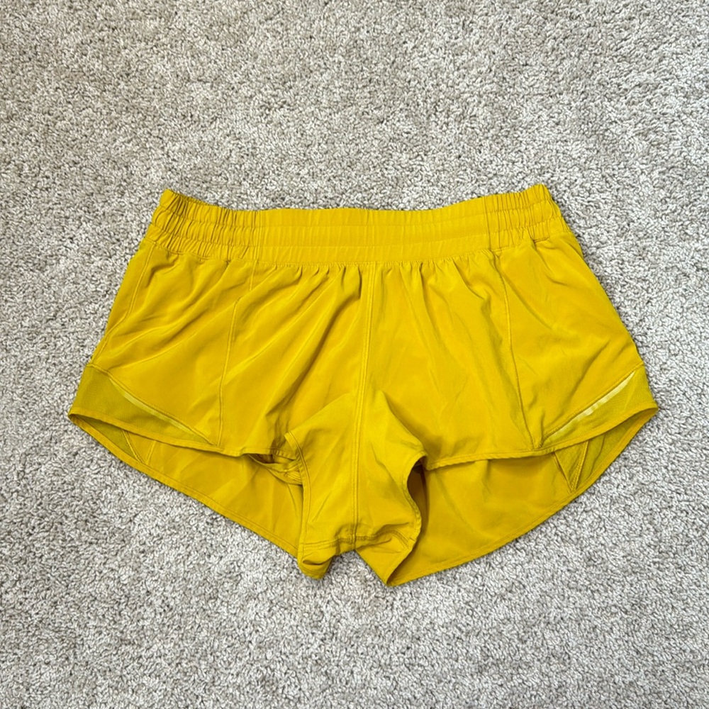 Yellow Athletic Shorts for Women